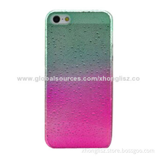 Double-color Gradient Raindrop Soft TPU Case for iPhone 5/5S, Any OEM/ODM Orders Highly Welcomed